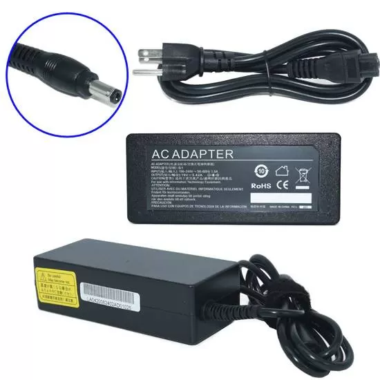Cargador / Adaptador para Laptop AC-Toshiba GENERICO de 65W 19V-3.42A (5.5*2.5) - Imagen 2