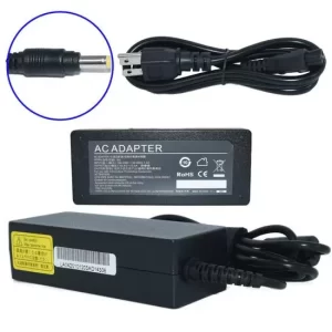 Cargador de Laptop GENERICO 65W AC-HP-Amarilla - 65W, 18.5V, 3.5A, (4.8*1.7) HP, Negro