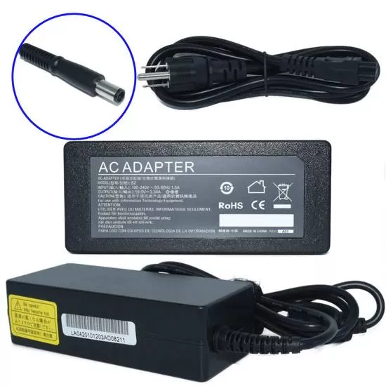 Cargador / Adaptador para Laptop AC-Dell GENERICO de 65W 19.5V 3.34A (7.4*5.0)