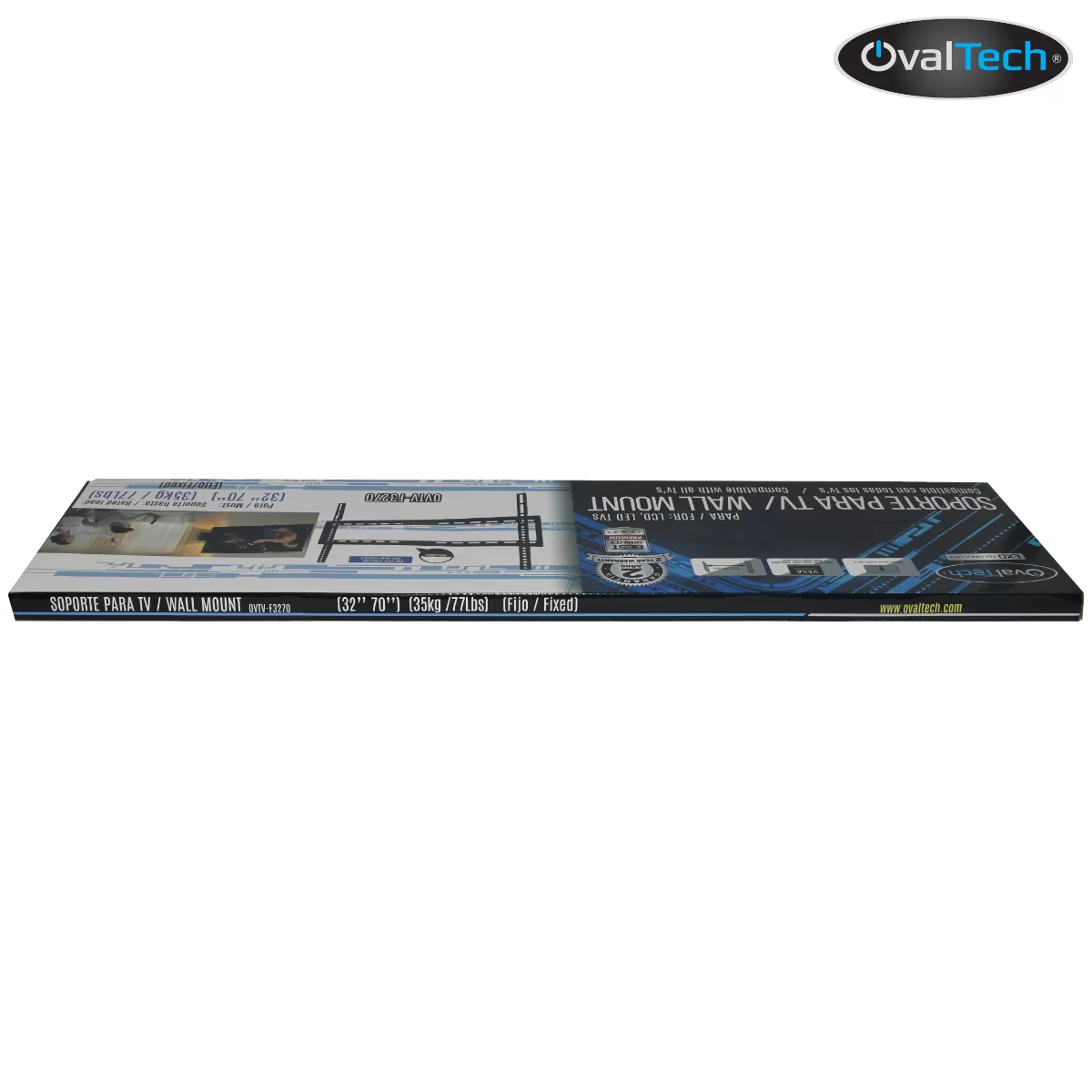 Soporte de Pared Fijo OVALTECH OVTV-F3270 para TV de 32 pulgadas a 70 pulgadas (Resistencia 35kgs) - Imagen 4