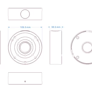 Caja de conexiones IP64 compatible con cámaras I4 y DAI-FIX