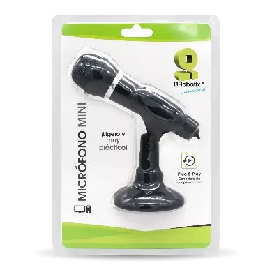Micrófono, Alámbrico, 1.30 mts, 11 cms, negro, 136483, BROBOTIX - Imagen 4