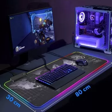 MousePad Gamer, Planisferio, Iluminado (651329) - Imagen 4