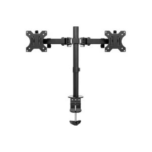 Soporte para Monitor LCD, de 2 Brazos, de 13 a 32 Pulgadas, P/Montaje Escritorio, Resistencia 8 KG C/U, BROBOTIX 963210