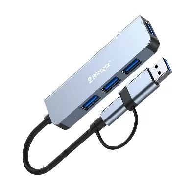 Hub Conector DUAL Tipo USB A&C, V3.0 , 4 en 1, /4 USB/ 6005460 BROBOTIX - Imagen 2