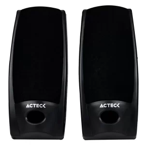 Bocinas Estéreo 2.0 ACTECK Auxiliar 3.5 MM 1.2 M Negro AX-2500