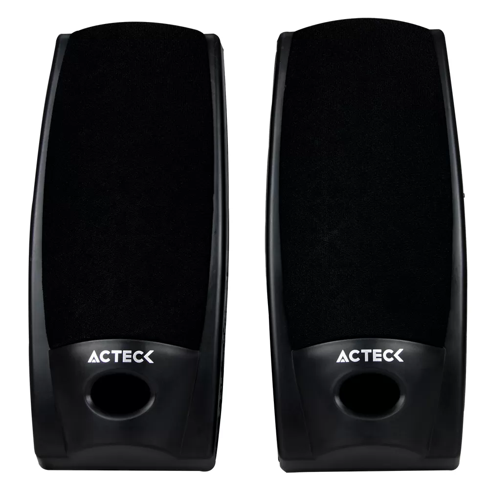 Bocinas Estéreo 2.0 ACTECK Auxiliar 3.5 MM 1.2 M Negro AX-2500