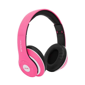 AUDIFONOS OVER-EAR BLUETOOTH NBH-01 SONIDO HI-FI 3.5MM RADIO FM MICRO SD 3.5MML MANOS LIBRES RUBBERIZED ROSA
