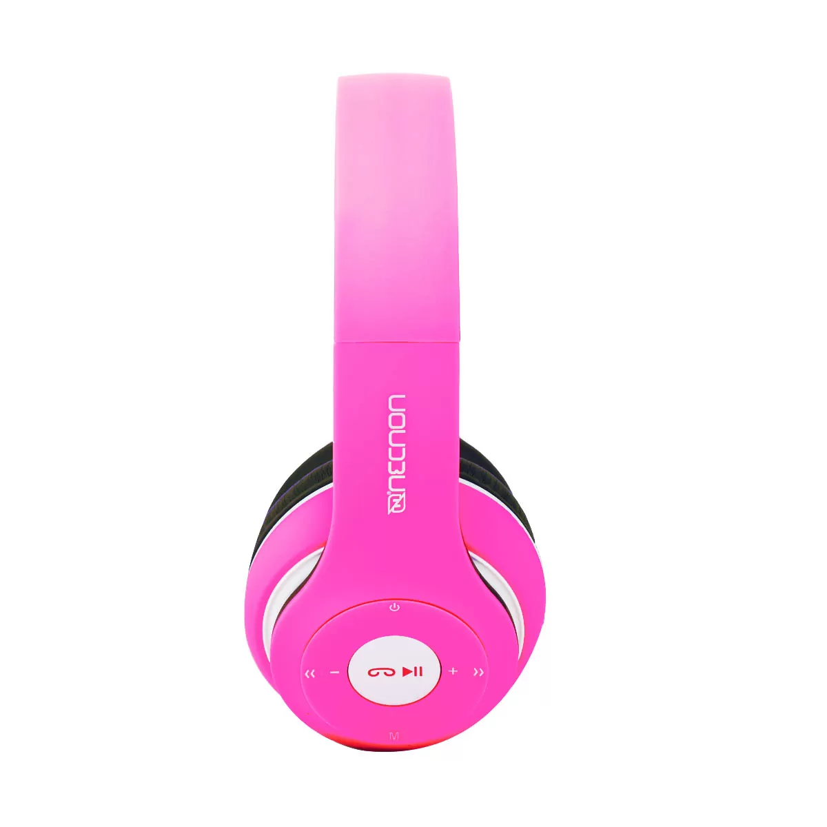 AUDIFONOS OVER-EAR BLUETOOTH NBH-01 SONIDO HI-FI 3.5MM RADIO FM MICRO SD 3.5MML MANOS LIBRES RUBBERIZED ROSA - Imagen 3