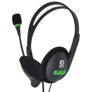 Diadema con Micrófono BROBOTIX 651428, Diadema, Negro, 2 m