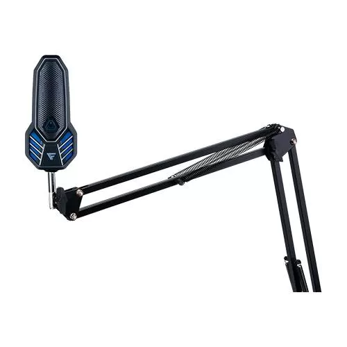 MICRÓFONO GAME FACTOR MCG800 USB C, RGB, BASE GIRATORIA, CANCELACION DE RUIDO, ANTI POP, CARDIOIDE, BRAZO AJUSTABLE, CONTROL DE VOLUMEN, NEGRO - Imagen 3