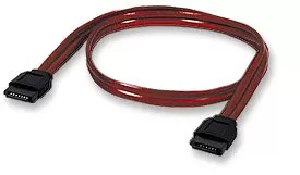 340700 Cable de datos SATA, 7 pines macho a macho, 50 cm, Rojo