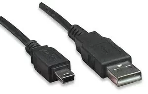 333375 Cable USB 2.0 A macho/ Mini-B macho, 480 Mbps, 1.8 m, Negro