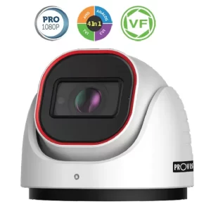 Camara domo AHD 2 MP(AHD/TVI/VCI), 700 TVL (CVBS), Lente VF 2.8-12mm (88°-33°), IR hasta 40 mts, BLC, HLC, CoC, IP67