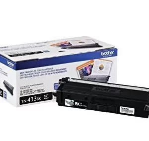 Tóner Brother TN433BK negro, rendimiento apróximado 4,500 páginas, compatible con MFCL8900CDW