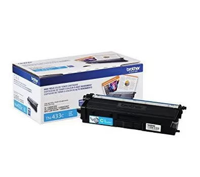 Tóner Brother TN433C cian, rendimiento apróximado 4,000 páginas, compatible con MFCL8900CDW