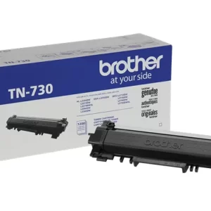 Tóner Brother TN730, negro, rendimiento aproximado 1,200 páginas, para equipos DCPL2551DW.