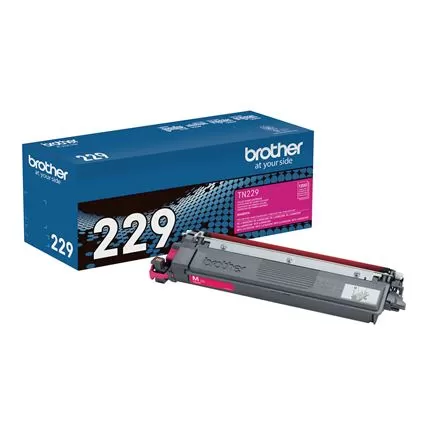 Toner Brother TN229M magenta, rendimiento aproximado hasta 1,200 páginas, compatible con DCPL3560CDW, MFCL3780CDW