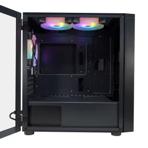 Gabinete Gaming EVOTEC EV-1018, Gabinete, Negro