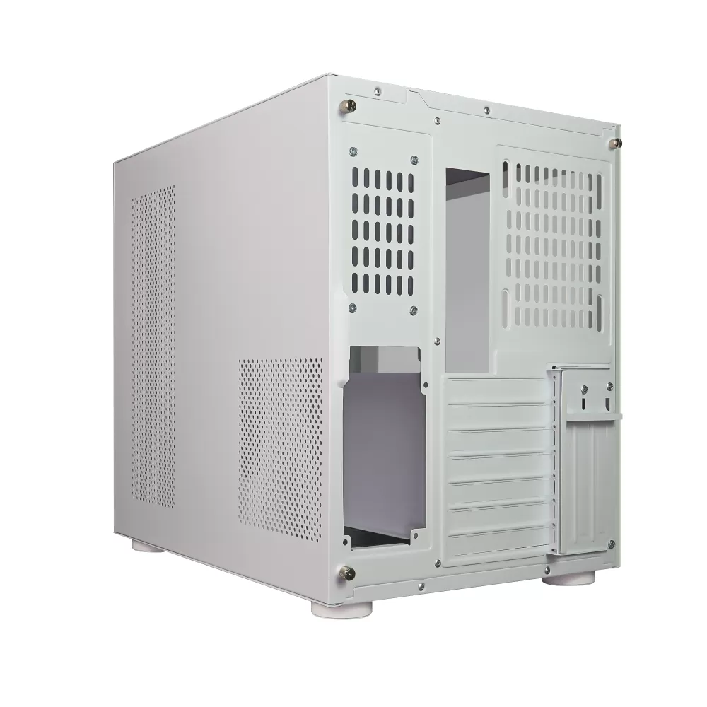 GABINETE GAMER GAME FACTOR CSG700 ATX FISHTANK EATX, DOBLE CRISTAL, USB 3.0, S/FTE, BLANCO - Imagen 4