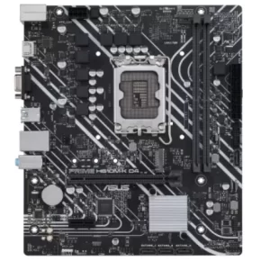 Tarjeta Madre ASUS Micro-ATX H610M-K D4, S-1700, Intel H610, HDMI, 64GB DDR4 para Intel ― Listo para la 14a, 13a y 12a generación de procesadores Intel