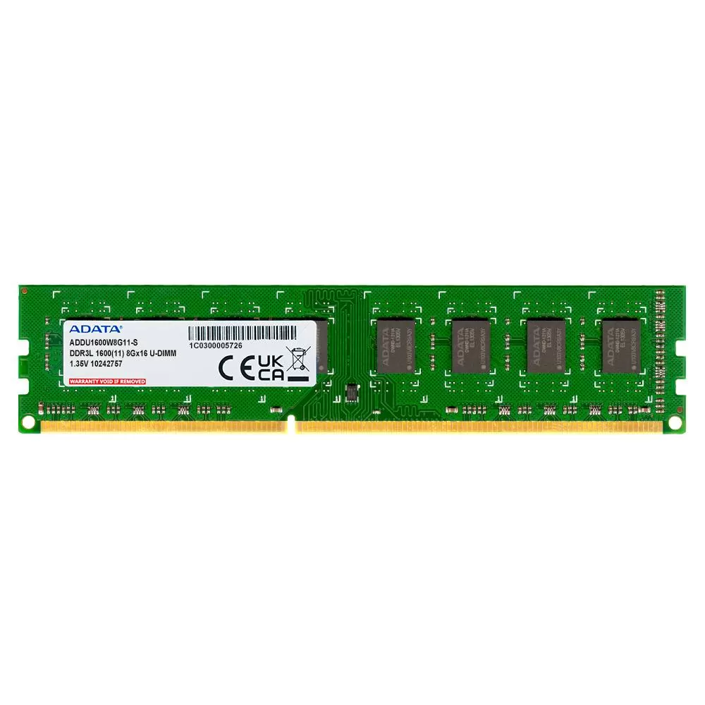 Memoria RAM ADATA PREMIER, 8 GB, DDR3L, 1600 MHz, 240-pin DIMM, PC de Escritorio