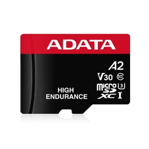 Micro Secure Digital ADATA HIGH ENDURANCE (alta durabilidad) microSDXC UHS-I U3, SD6.0 Clase 10, V30 64GB Clase 10 (A2), Velocidad de lectura / escritura