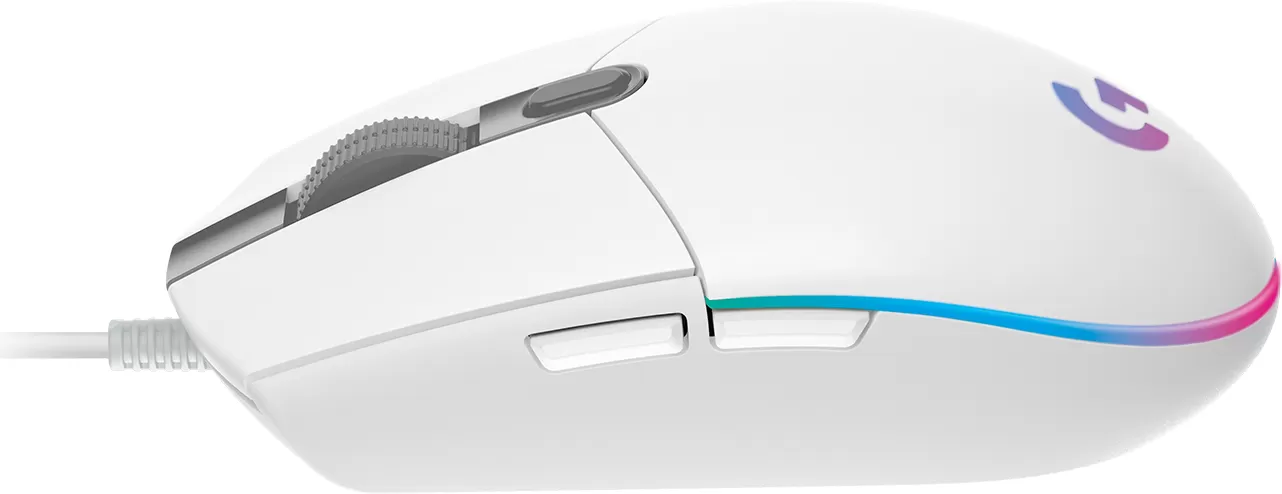 Mouse LOGITECH G203, USB, Juego, 200-8.000 dpi, Color blanco - Imagen 3