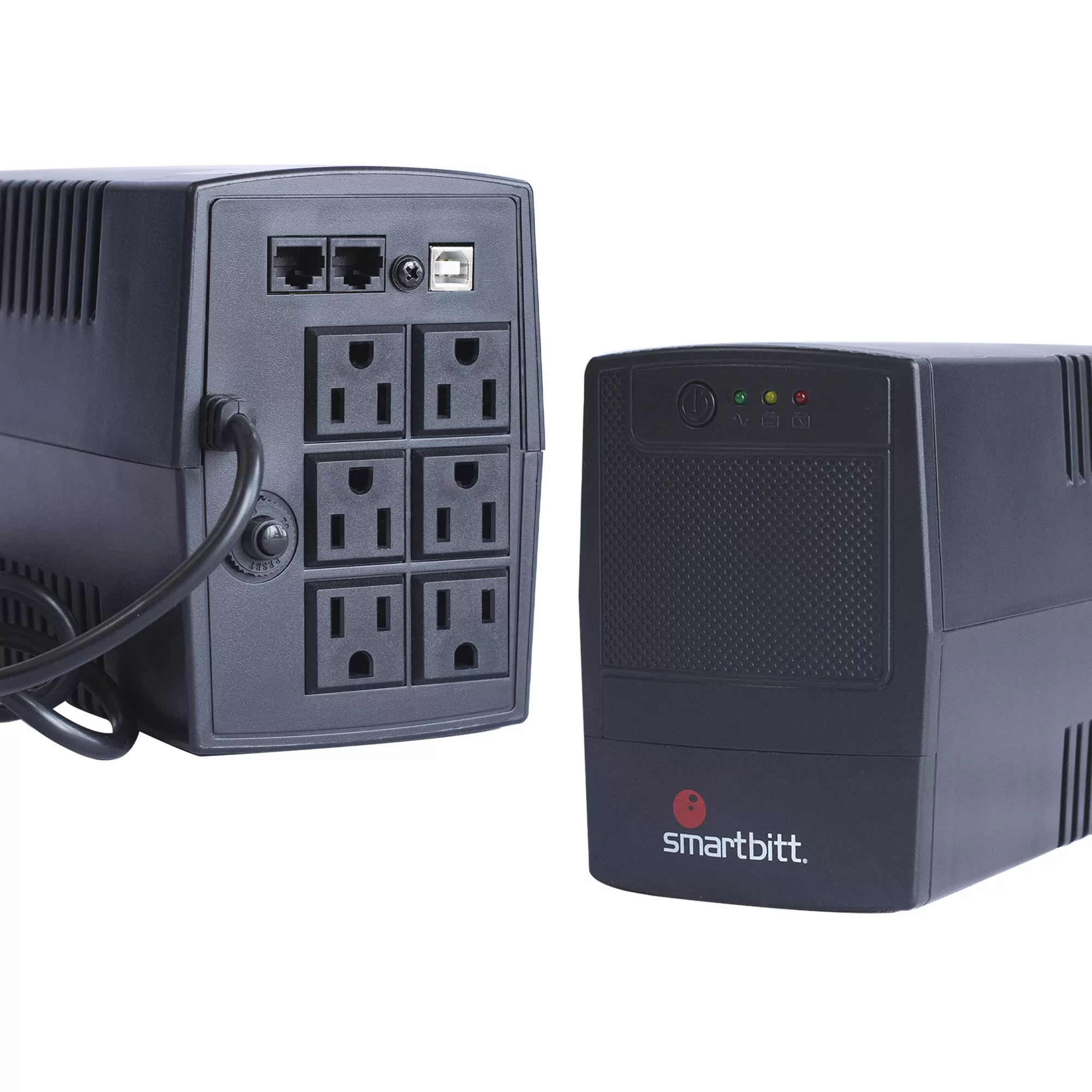 No-Break SMARTBITT SBNB1000USB, 1000 VA, 500 W, Negro, Hogar y Oficina - Imagen 3