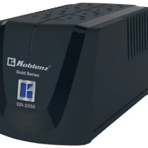 Regulador KOBLENZ ER-2250, 6, Negro, Hogar y Oficina, 2250 VA, 1000 W