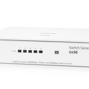 Switch HPE Instant On 1430 Gigabit Ethernet, 5 puertos Plug and Play (R8R44A)
