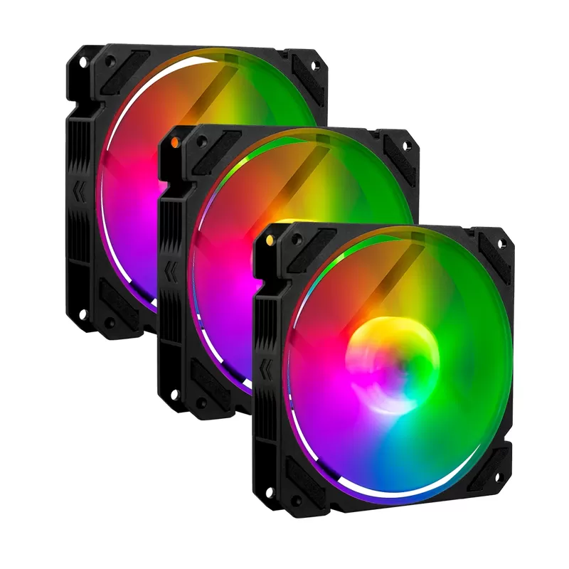 Kit 3 Ventiladores de 120mm ARGB Balam Rush Eolox Blaze EX70K: Velocidad: 1200 Rpm Flujo de aire: 30.71 CFM - Imagen 5