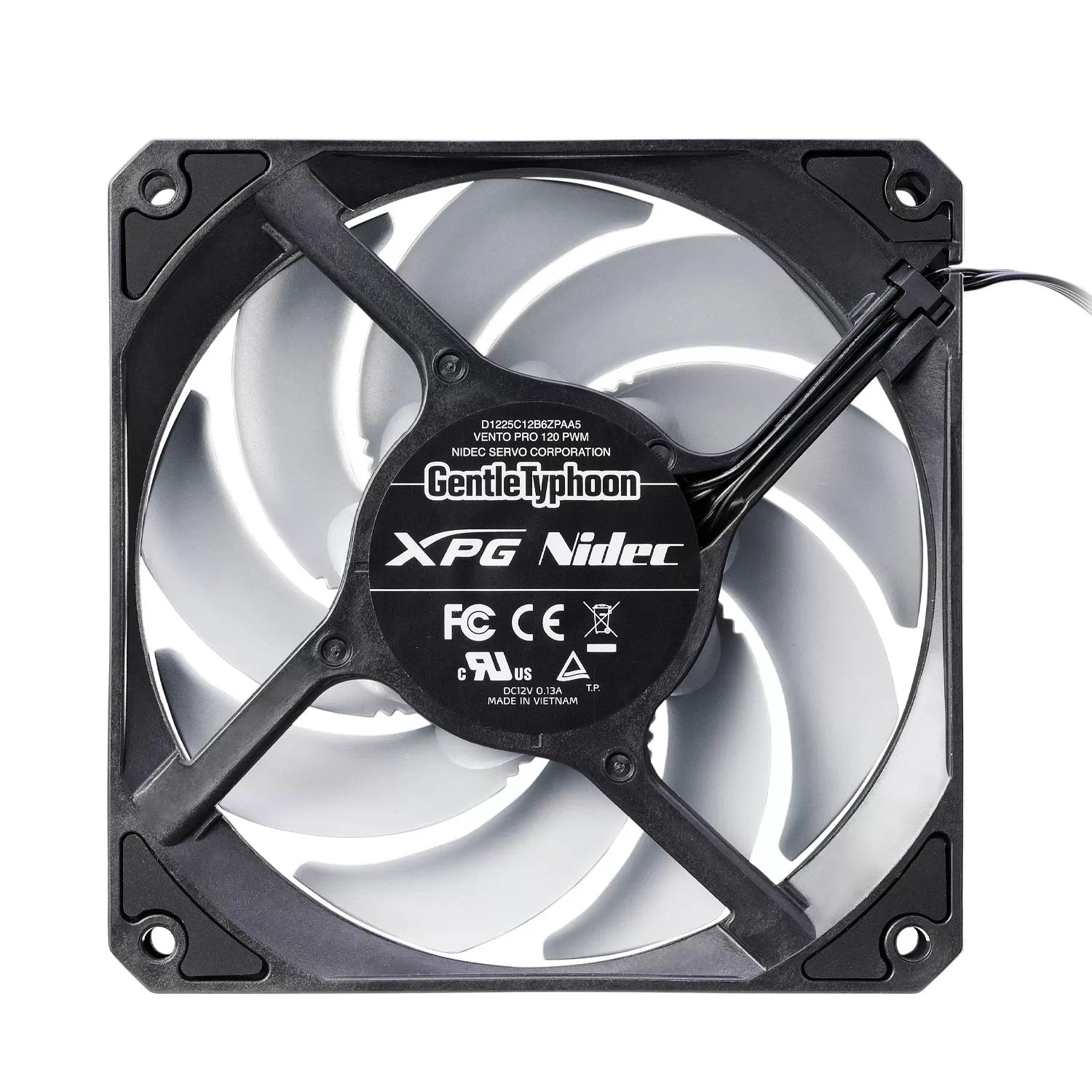 Ventilador XPG VENTO PRO 120 PWM (Pulse Width Modulation). 120mm. NEGRO. VENTOPRO120PWM-BKCWW - Imagen 3