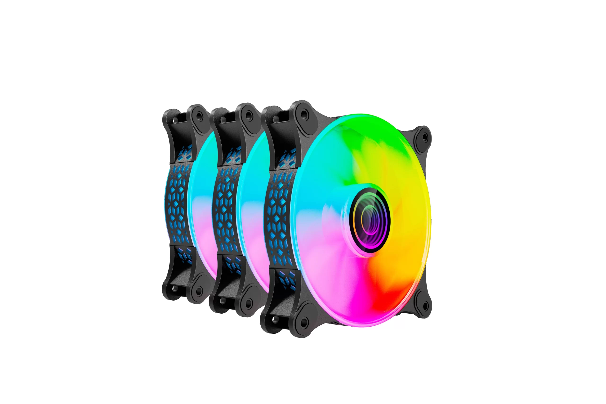 KIT DE VENTILADORES NA-0962 ARGB 6PINES VENTILADOR DE 120 MM