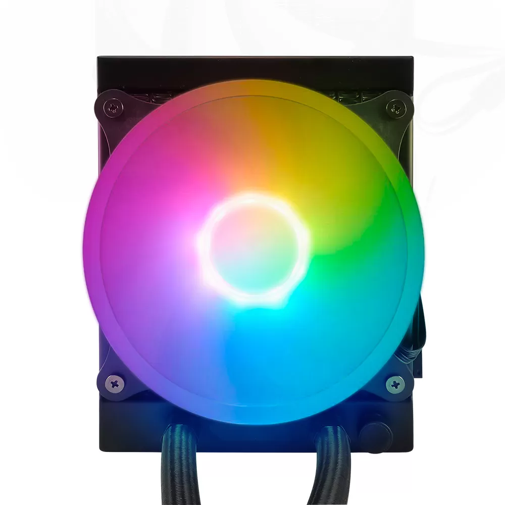 Enfriamiento Liquido. Gamer Factor LQG501. 120MM, RGB, TDP 150W, 1 fan 120mm 70 CFM, Negro. - Imagen 2