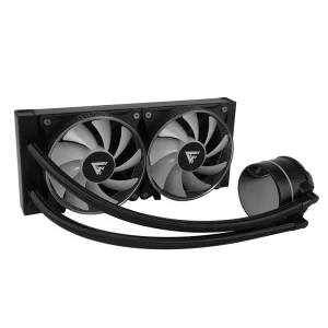 Enfriamiento Liquido. Gamer Factor LQG601. 240MM, RGB, TDP 250W, 2 fan 120mm 70 CFM, Negro.