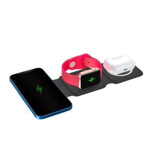 Cargador Inalámbrico 3 en 1 Carga Rápida Plegable 3Charge | PERFECT CHOICE