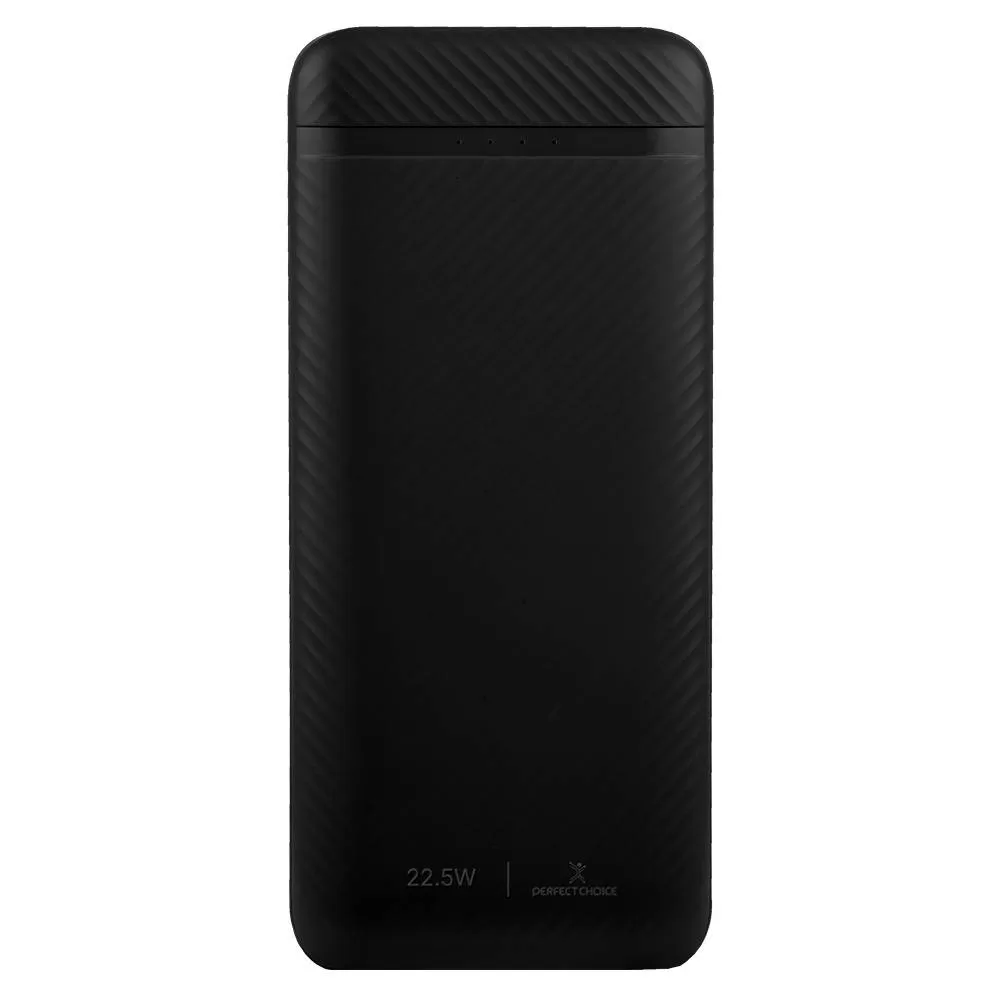 Power Bank de Carga Rápida 22.5W con Cable Tipo C Bolt Color Negro |PERFECT CHOICE - Imagen 2