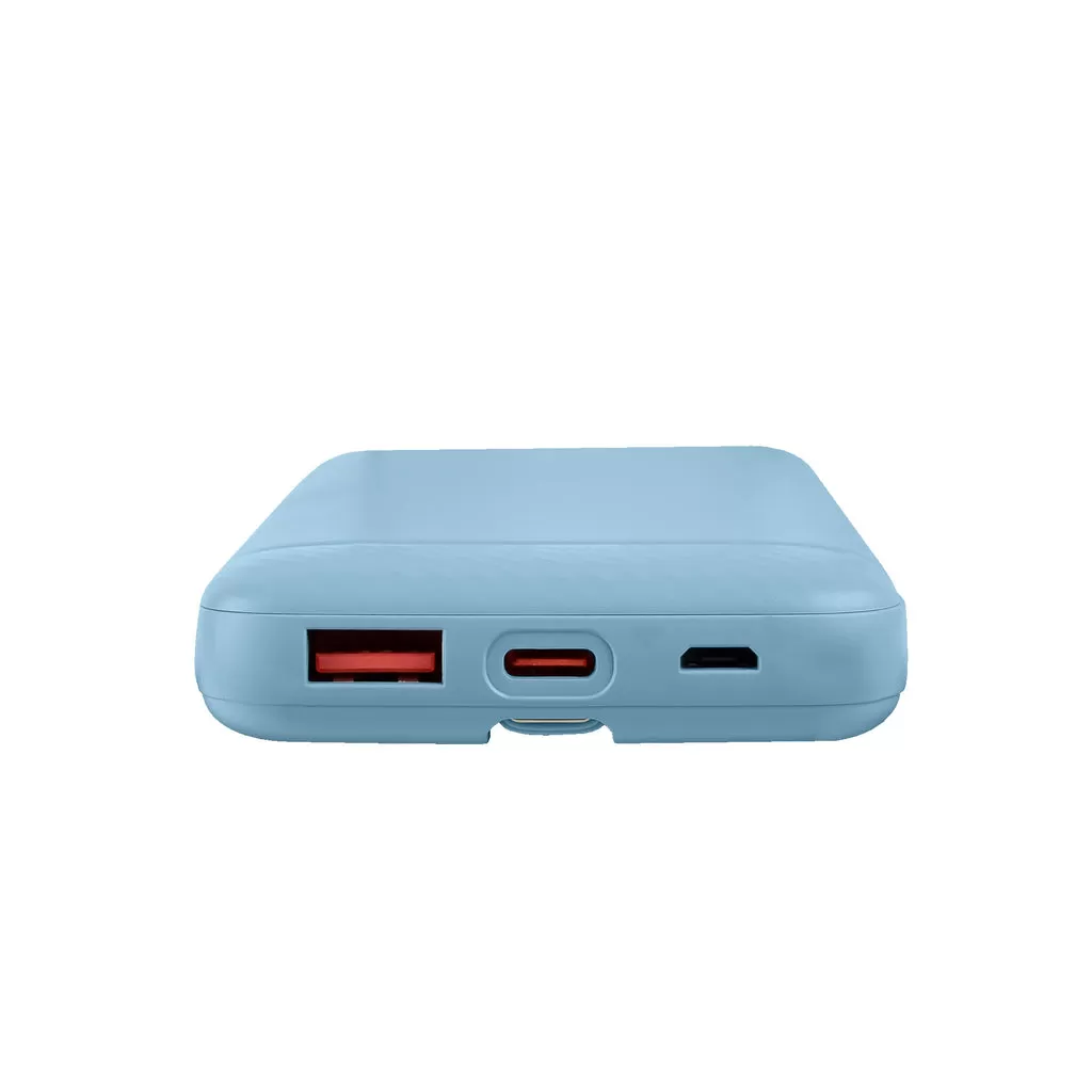 Power Bank de Carga Rápida 22.5W con Cable Tipo C Bolt Color Azul |PERFECT CHOICE - Imagen 2