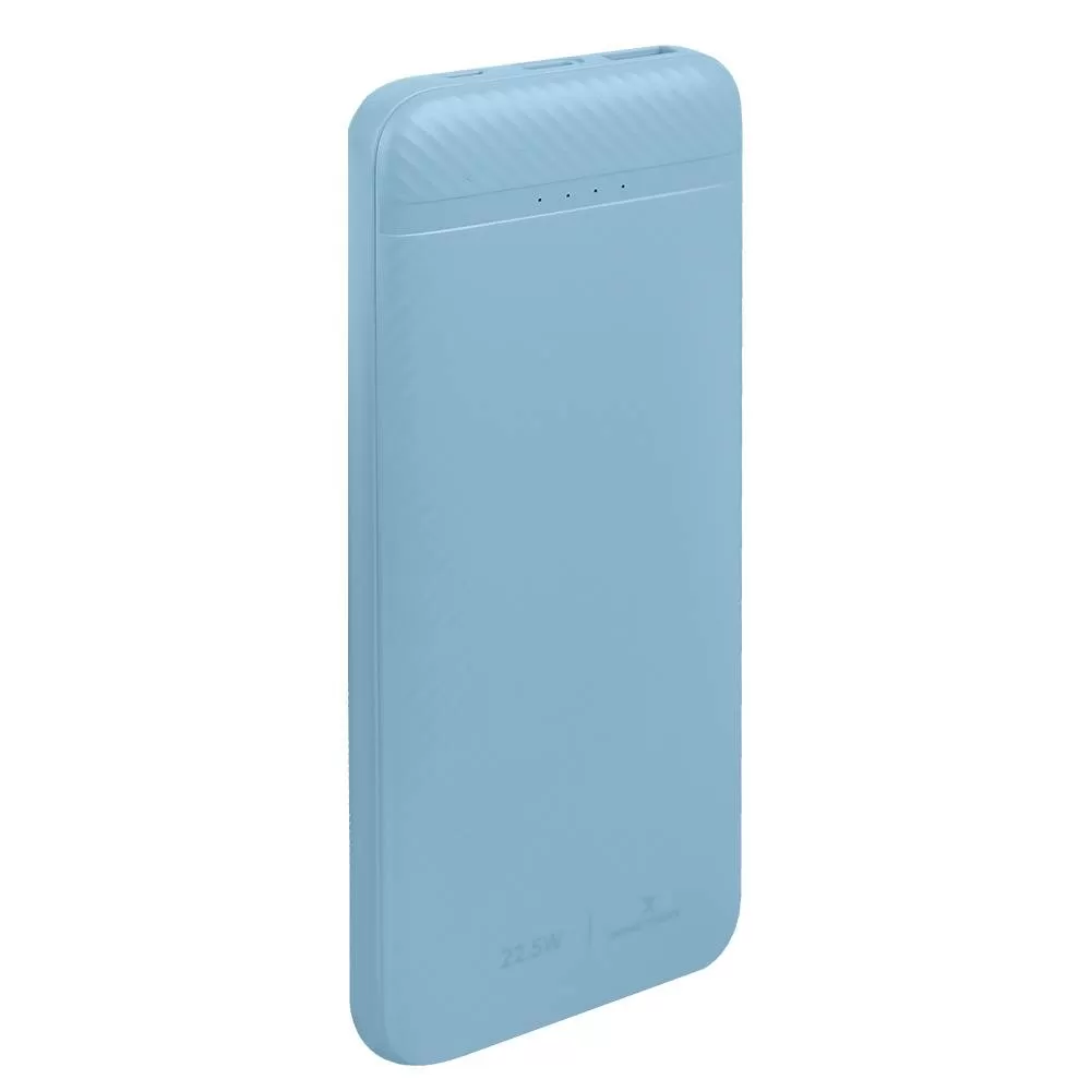 Power Bank de Carga Rápida 22.5W con Cable Tipo C Bolt Color Azul |PERFECT CHOICE
