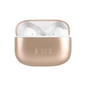 PC-117216 Audífonos Inalámbricos TWS Cancelación de Ruido ANC+ENC InTune | PERFECT CHOICE. Color Beige / Blanco