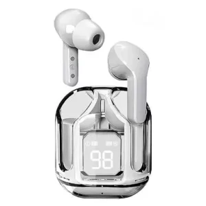 AUDIFONO BLUETOOTH TWS V5.3, MODELO MAX, EARBUDS, IN-EAR, LED DIGITAL, CONTROL TÁCTIL, UNIVERSAL, BLANCO, 6005859