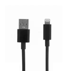 Cable USB A a LIGHTNING, color negro. 1 metro de largo. Alta resistencia de materiales y carga rápida DB-G-USBLN