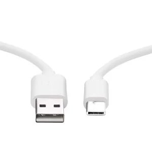 Cable USB A a TIPO C, color blanco. 1 metro de largo. Alta resistencia de materiales y carga rápida DB-G-USBCB