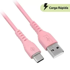 CABLE USB V3.0 TIPO A – TIPO C, 1 METRO, ROSA, BROBOTIX  6001608