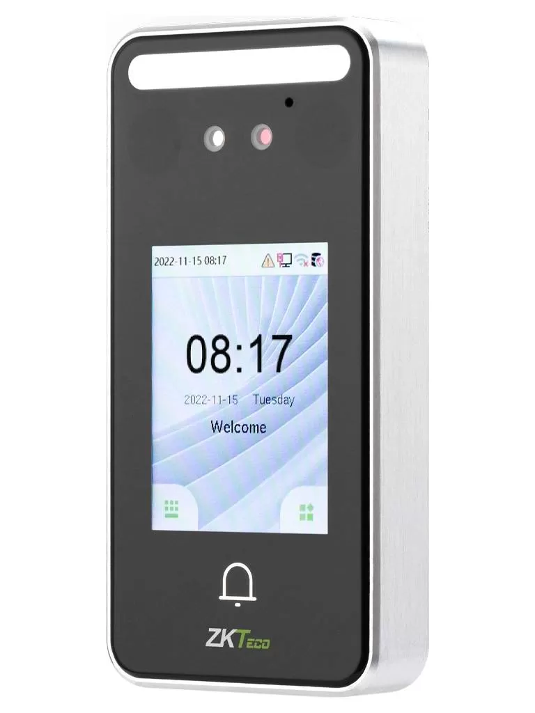 ZKTECO SpeedFaceV3LITE - Control de Acceso y Asistencia Visible Light Facial (500 Rostros), Tarjeta ID 125 (3000), 200,000 Eventos, IP65, TCP/IP - Imagen 2