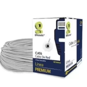 Bobina UTP, Cat6, 305 m, Interior, Gris, 100% Cobre, BROBOTIX 065144