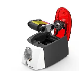 Kit Badgy EVOLIS BADGY200, PVC, Negro, Rojo, Color blanco, Pintar por sublimación/Transferencia térmica, Kit de Credencializacion - Imagen 4