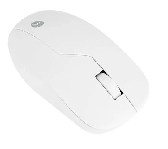 Mouse Inalámbrico ARMOR Recargable TECHZONE color Blanco, 1200 DPI, 3 Botones.