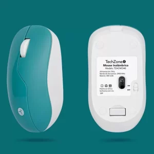 Mouse Inalámbrico ARMOR  Recargable TECHZONE color Verde, 1200 DPI, 3 Botones.